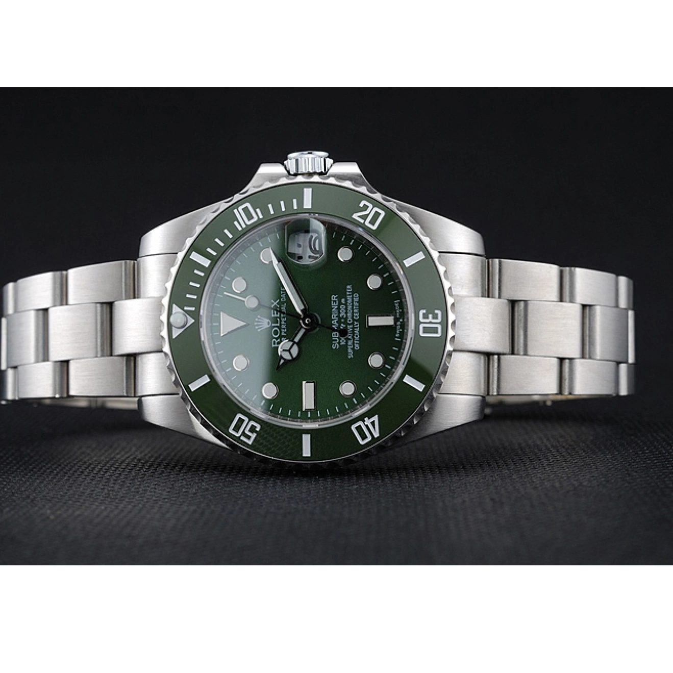Aaa replica watch Bracelet Rolex Submariner Stainless Green Steel 1454151 Dial 0730